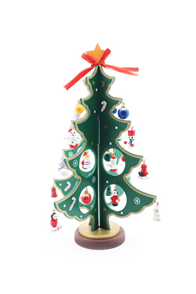 Lora Wedding 25cm High 30 Pieces Figured Handmade Christmas Tree - Edgy Edition