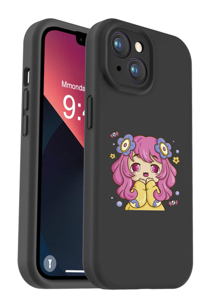 Caseji حافظة إطلاق ملونة مطبوعة حصرية متوافقة مع iPhone 13/14 مع مخمل داخلي