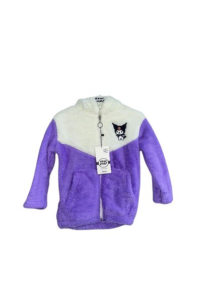 Star Pop Plush Cardigan for Children 3-12 Years