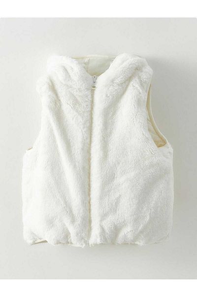 OliveYouMom Hooded Girl's Double Sided Vest