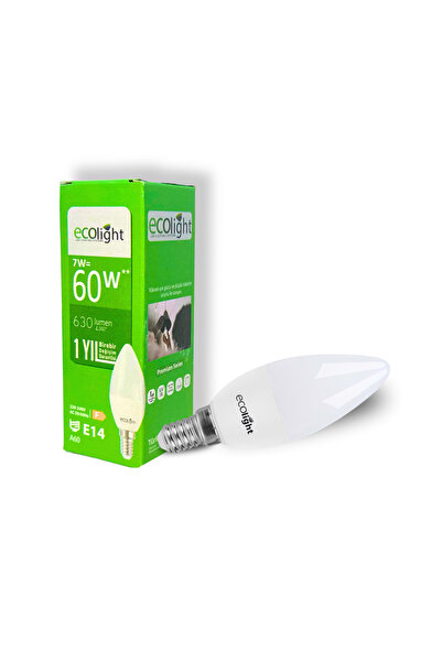 ecolight 7 W Beyaz E14 Led Ampul 1 Adet