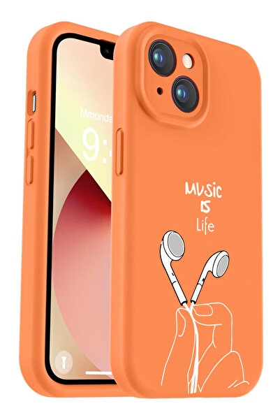 Caseji حافظة إطلاق ملونة مطبوعة حصرية متوافقة مع iPhone 13/14 مع مخمل داخلي