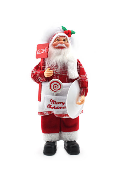 Lora Wedding 30cm Aşçı Kıyafetli İthal Noel Baba Biblosu