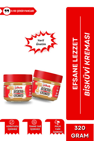 GELİNCİK HAŞHAŞ BİSKÜVİ KREMASI SMOOTH ÖZEL ÜRETİM 320G KAHVALTILIK KREMA BİS...