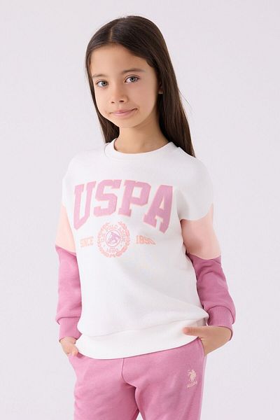U.S. Polo Assn. U.S. Polo Girls' Stylish and Comfortable Tracksuit Set