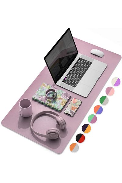 Xrades Double Color Leather Mousepad for Laptop Computer 80X40 cm Lila and Tea Green