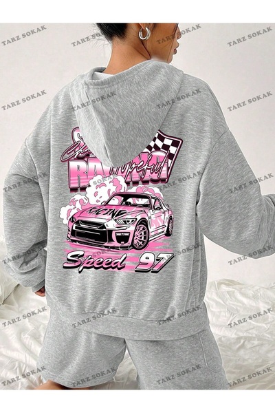 Drippy Y2K trend unisex retro dukserica sa kapuljačom - Kod 1856