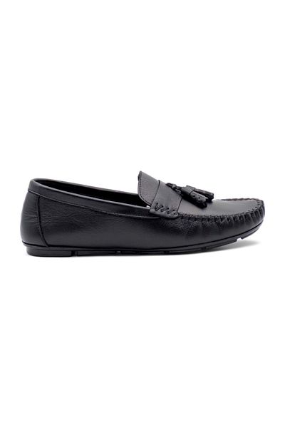 Voyager 4183 Men's Black Leather Loafer - Nata
