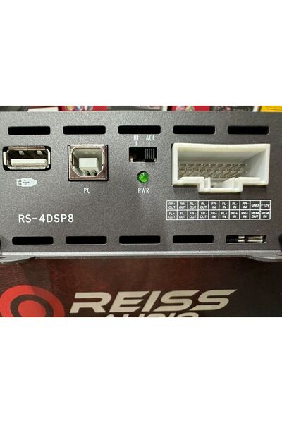 REISS AUDIO RS-4DSP8 8 KANAL İŞLEMCİ + 4 KANAL AMFİ BLUETOOTH UZAKTAN KUMANDA