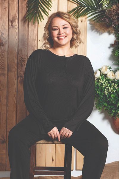 NEYSEKİVAR Plus Size Pajama Set
