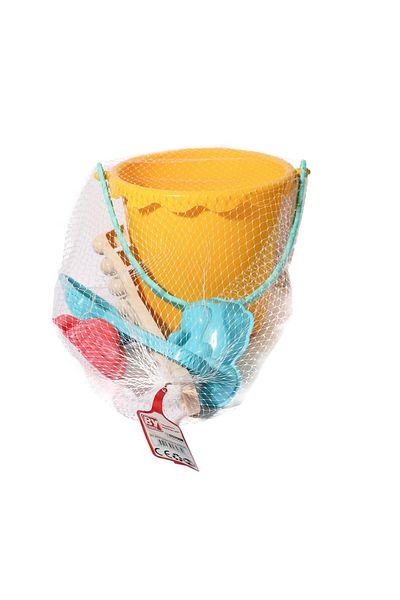 ÖZ BAYRAKTAR OYUNCAK By-975 Large Bucket Beach Set with Water Bowl and Mold -Öz Bayraktar