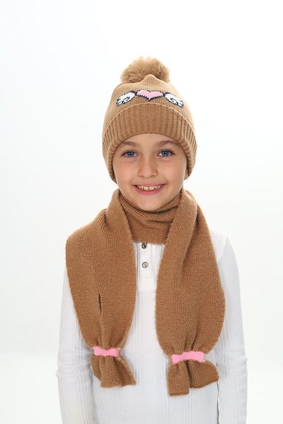 Sevimli Комплект шалове-бейни за момиче 4-10 години