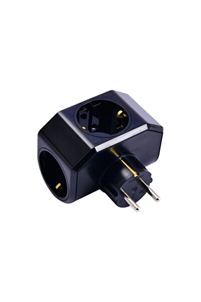 Go İthalat Black Clover Plus 3-Pole Soil Plug Socket 04-Zm (5258)