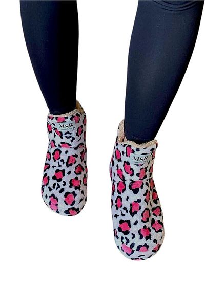Liger Γυναικείες Παντόφλες Home Boots - Χοντρή ελαφριά σόλα, ΠΟΥΔΕΡ - ΜΑΥΡΗ