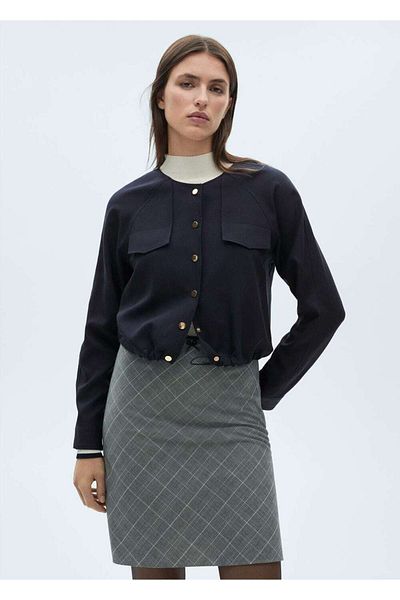 MANGO Woman Lyocell Jacket with Pockets