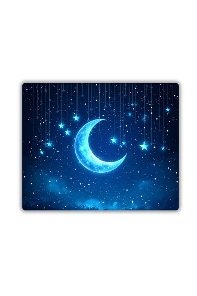 lili hediyelik Подложка за мишка с щампа на луна и звезди 18x22 см