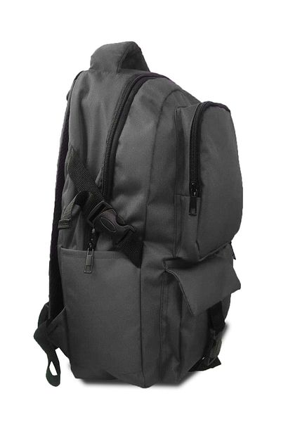 Bagorama Bullet Unisex Laptop με τσέπη, Camping, Casual και Σχολικό Σακίδιο - Γκρι