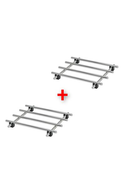 IKEA Ikea Set of 2 - 18X18 cm Trivet Pot and Pan Base, Stainless Metal and Steel