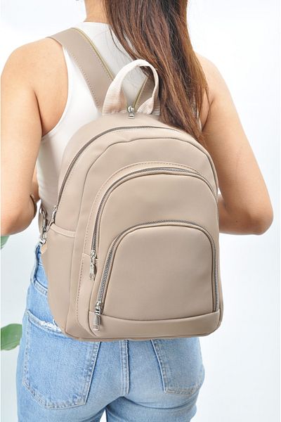 Uniquerrs Unisex Αδιάβροχο σατέν συνθετικό δέρμα σακίδιο καθημερινής χρήσης