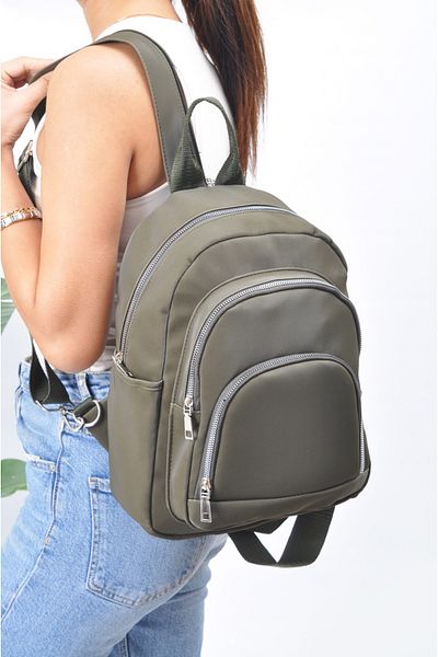 Uniquerrs Unisex Αδιάβροχο σατέν συνθετικό δέρμα σακίδιο καθημερινής χρήσης