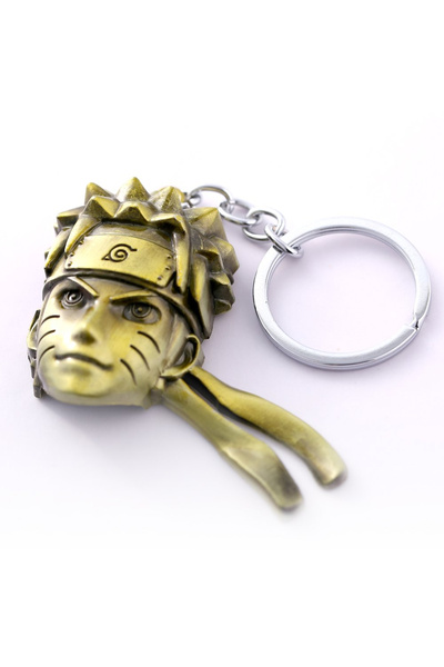 TOYFEST Naruto 3D Bust Figure Metal Keychain - Copper Color - 1 Pc