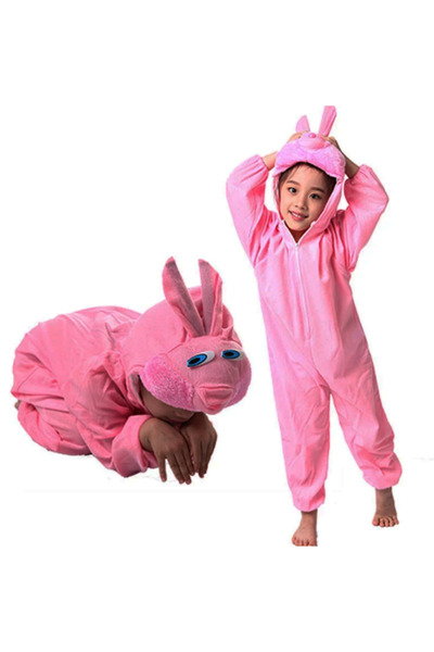 CT STONES Children's Rabbit Costume Pink Color 4-5 Years 100 cm (5446)