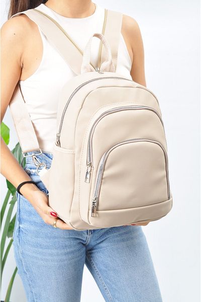 Uniquerrs Unisex Αδιάβροχο σατέν συνθετικό δέρμα σακίδιο καθημερινής χρήσης
