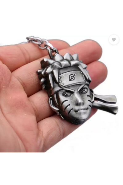 TOYFEST Naruto 3D Bust Figure Metal Keychain - Silver Color - 1 Pcs