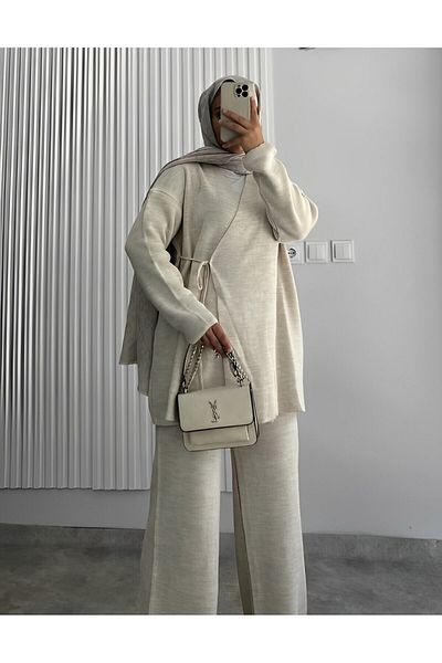 Butik Şenel Cross Tie Knitwear Set