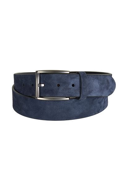 Desa Ανδρική αθλητική δερμάτινη ζώνη Moshe Navy Blue