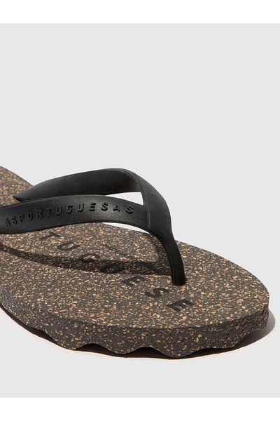 Asportuguesas Beach Flip-Flops Base Black & Black Strap