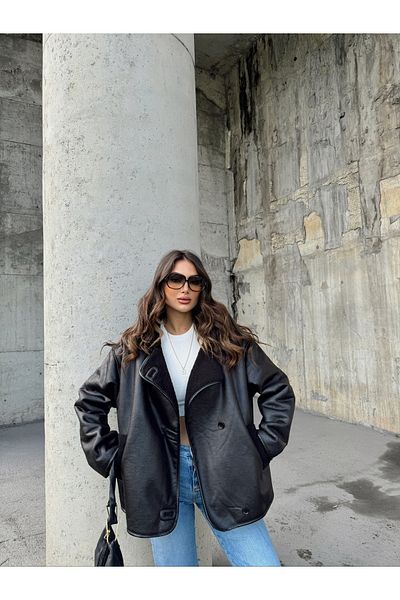 Ekim Store Neue Saison Shepherd Button Ledermantel