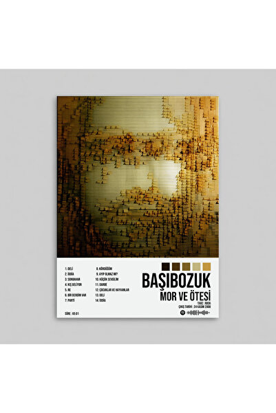 Orendart Mor Ve Ötesi - Başıbozuk Albüm Spotify Çerçevesiz Tasarım Poster