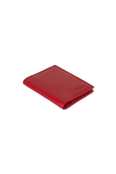 Desa Vesper Red Men's Leather Card Holder