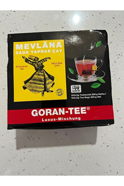 Mevlana Sade Yaprak Çay Schwarzer Tee100 Tane Sallama Alman Ürünü Tee