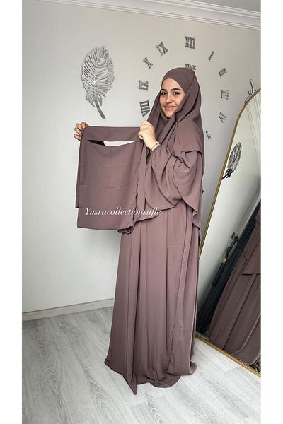 yusracollectionn Αιγυπτιακό Medina Hijab Azalea Μεταξωτό Σετ