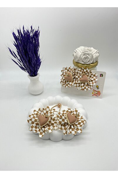 REYNA Papatya Görünümlü Kalp Detay 2’li Lastik Toka