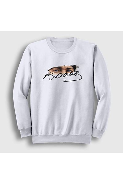 Presmono Unisex Λευκό 19 Μαΐου 29 Οκτωβρίου 23 Απριλίου 10 Νοεμβρίου Φούτερ Atatürk 501311 ττ