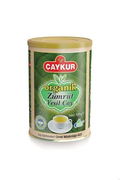 Çaykur 3x125 Gr Özel Seri Organik Zümrüt Yaprak Yeşil Çay 375 Gr