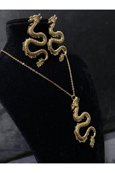 Hepimizin Dragon Earring Necklace Set