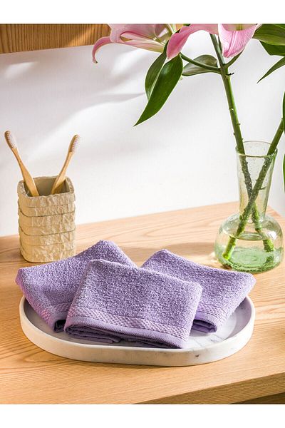 LC Waikiki Lcwk Βαμβακερή Πετσέτα Χεριών 3 Τεμαχίων 30x50 Εκ
