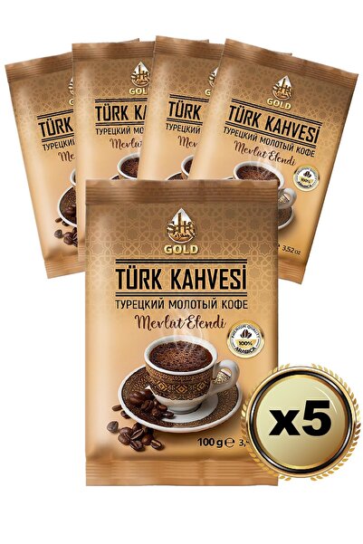 SAHRA GOLD مولود أفندي قهوة تركية × 5 قطع 100 جرام