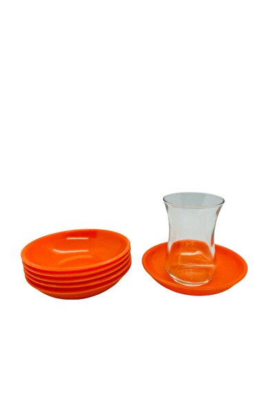 BOHONEST Salute Tea Plate - 6 Coffee Shop Type Melamine Tea Plates