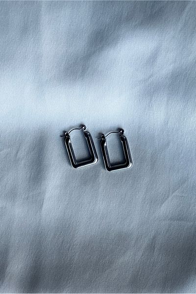 Moide Rectangle Stainless Steel Steel Earrings