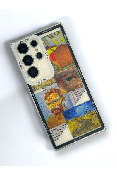 Merwish حافظة شفافة لحماية الكاميرا بنمط فان جوخ مقاس 0.2 ملم متوافقة مع هاتف...