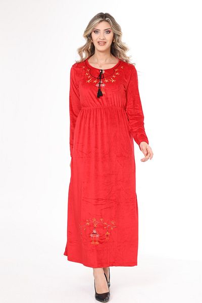 mervemoda ROCHIE DE CATIF DE DAMĂ MÂNECĂ LUNGĂ