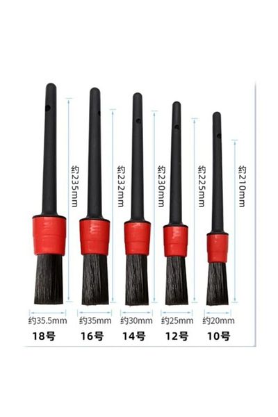 Single Car Cleaning Detail Brush 5+1 Set Auto Cleaning Brush