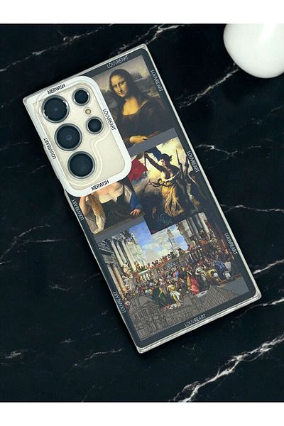 Merwish حافظة شفافة لحماية الكاميرا مقاس 0.2 مم متوافقة مع Galaxy S24 Ultra من LouvreArt