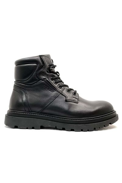 Greyder Ανδρικές μαύρες μπότες casual από γνήσιο δέρμα 4K1UB16282