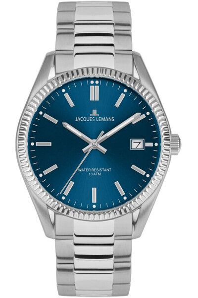 Jacques Lemans ساعة يد رجالية من ماركة Aniversary Derby 50-3c